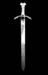 digital photogram of a knight sword