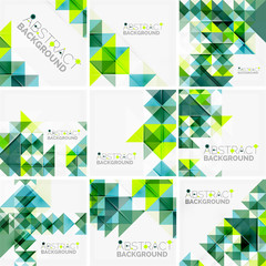 Fototapeta premium Abstract geometric background. Modern overlapping triangles