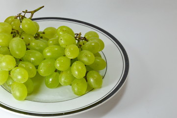 grape on the dish
