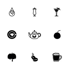 Vector Beverages icon set