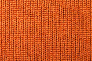 orange knitted texture