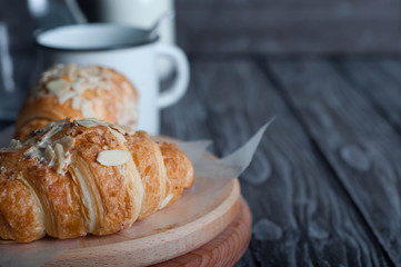 Fresh baked croissants