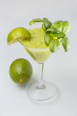Green apple and lime smoothie