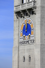 Hygrometer am Turm des Deutschen Museums in M&uuml;nchen