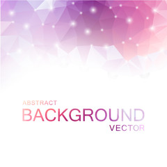 Abstract Vector Polygon Pink Background