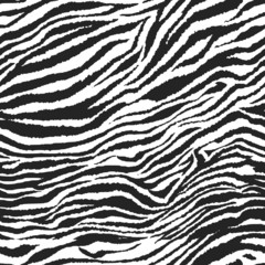 Seamless zebra pattern - obrazy, fototapety, plakaty