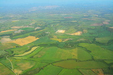 aerial view of Sardinia countryside