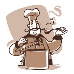 cartoon cook character