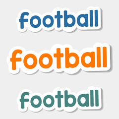 Vector Sticker Football
