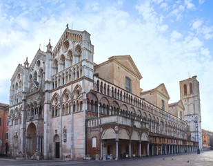 Die Kathedrale von Ferrara / Emilia-Romagna / Italien