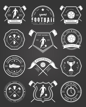 Vector Set of Football Badge