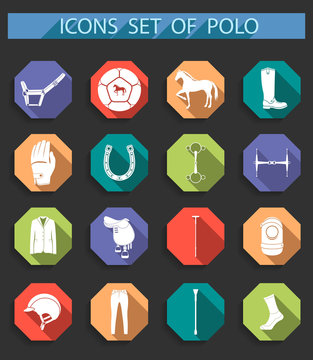 Vector Set of Icons Polo