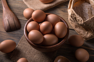 Brown eggs