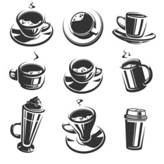 Coffee set. Vector 