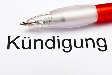Kündigung