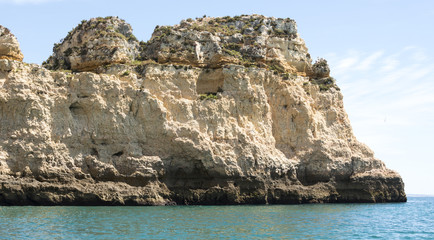 Fototapeta premium rocks and cliff in lagos porugal