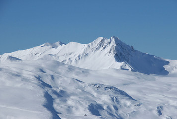 Fototapeta na wymiar alps Meribel Les Menuirs