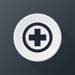 Fototapeta premium icon medical in round