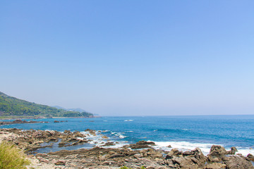 Fototapeta na wymiar 白浜海岸の風景