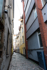 Fototapeta premium architectural details of old city center in Riga, Latvia