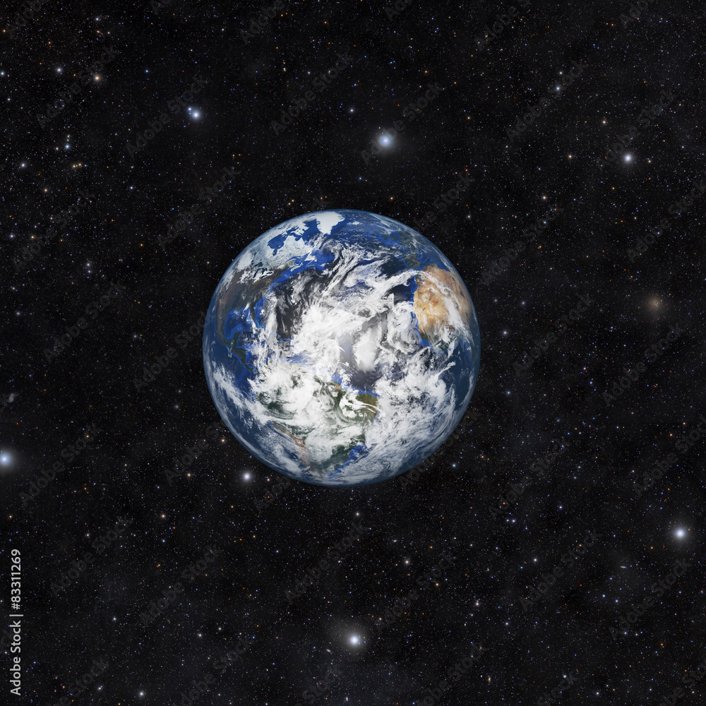 Canvas Prints planet earth with space background