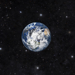 Planet earth with space background