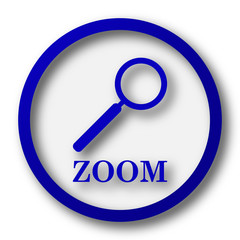 Zoom with loupe icon