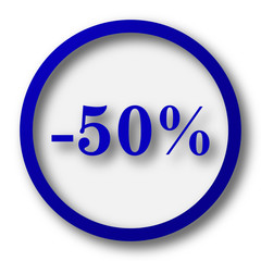 50 percent discount icon