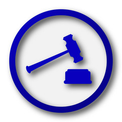 Judge hammer icon