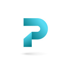 Letter P logo icon design template elements