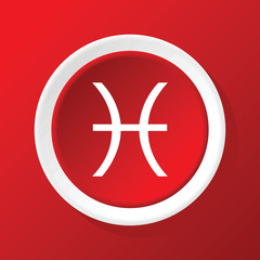 Scorpio icon on red