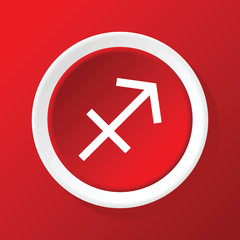 Fototapeta premium Builder icon on red