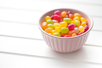 jelly beans in bowl