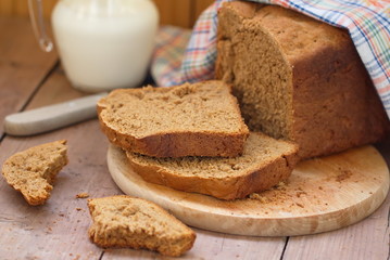 Sliced rye bread
