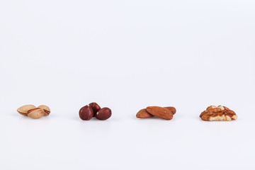 Pistachios,  pecan, almonds and walnut nuts