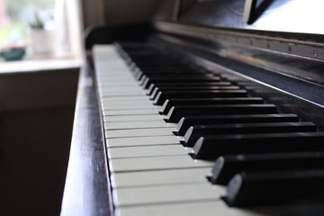 Piano keys close up © PatMac