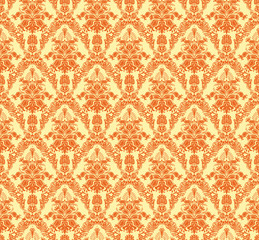 Vintage damask seamless background. Floral motif pattern.