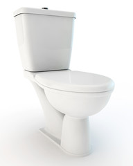 white toilet bowl