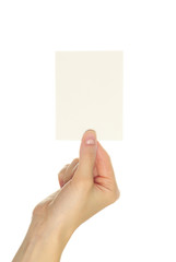 Fototapeta premium card in hand