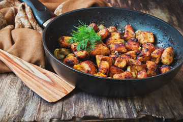 fried slices of meat