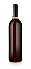 Wine bottle isolated on white