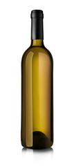 Wine bottle isolated on white