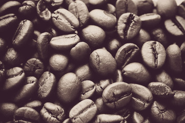 roasted coffee beans, can be used as a background