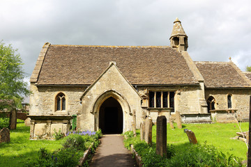Fototapeta na wymiar An English Village Church and Tower