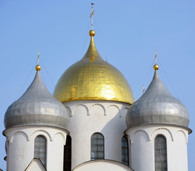 Cupola of the St. Sofia cathedral in Veliky Novgorod