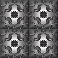 Metal pattern generated texture