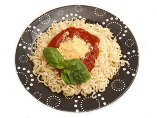 Nudeln in Tomatensauce