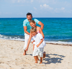 Family playing together.