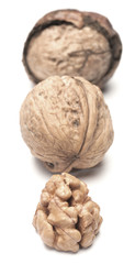 Walnuts Isolated on White Background