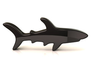 Illustration of black shark 